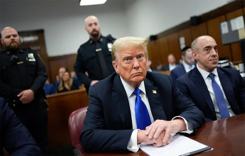 El expresidente Donald Trump es declarado culpable en el juicio criminal