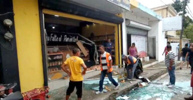 Video del estallido en la panadería de La Vega