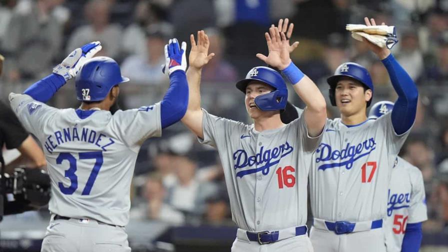 Teoscar impulsa triunfo de Dodgers ante Yankees para ganar la serie en el Bronx