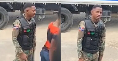 Militar roció gas pimienta a una joven en Puerto Plata